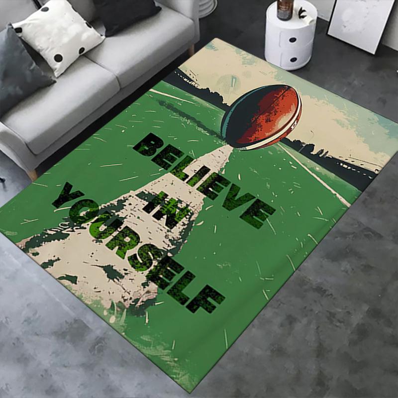 Office Carpet Believe in Yourself Rug for Sofa Protection Under Chairs
