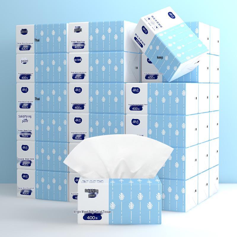 Tissue Box: 30 Large Packs, 400 Sheets Each - Suitable for Household and Baby Use