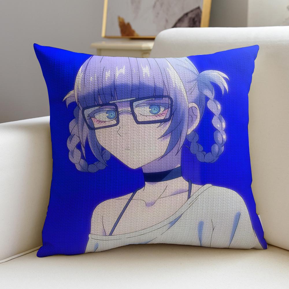 Romantic CCall of the NightS Cushion Cover Breathable and skinfriendly linen pillowcase square removable and washable cushion
