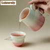 71ml Gradient Shadow Powder Teacup Boutique Tea Bowl Single Cups Tea-tasting Meditation Cup Chazhan Master Cups Tea Services