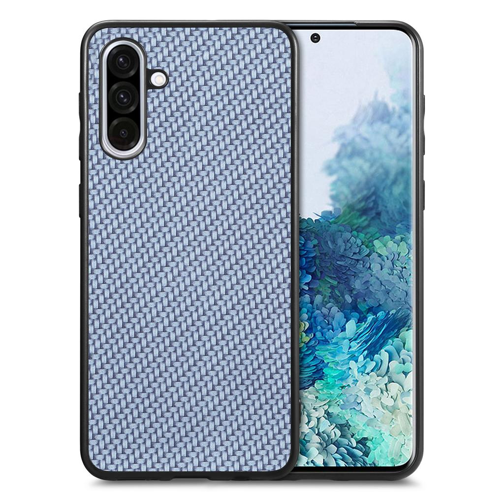For Samsung Galaxy A36 5G Case Carbon Fiber Texture PU+PC+TPU Phone Back Cover