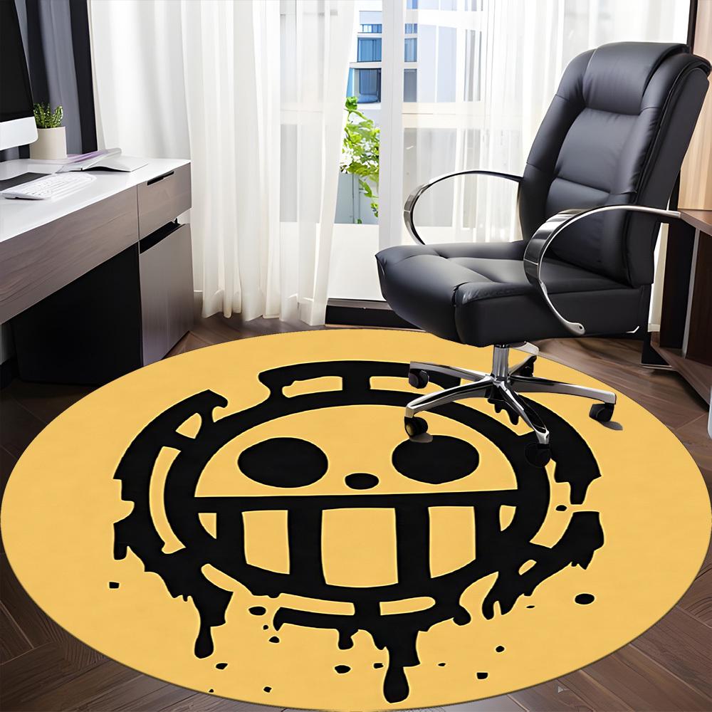 One Piece Office Round Area Rug,  Under Office Chairs Bedroom Living Room Home Decor A0908193