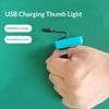 Usb Rechargeable Finger Thumb Light 3 Levels Dimmable Led Lamp Hands Free Flashlight For Ear Pick Beauty Inspection Work Repair