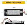 2PCs Car Canbus LED Number License Plate Light For FIAT Panda MK4 312 319 2012 For FIAT Panda MK3 Type 169 Number Backlight Lamp