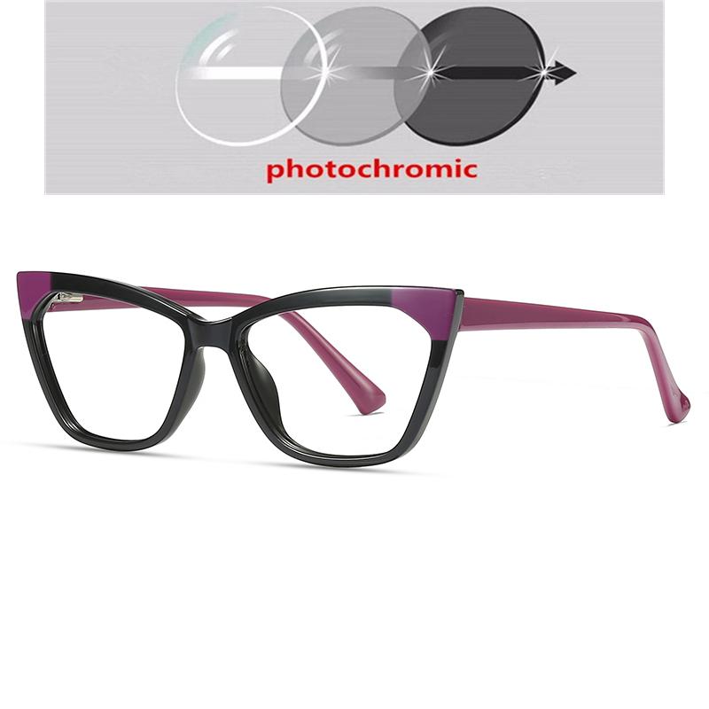 Spring Hinge Blue Light Blocker Cat Eye Presbyopic Glasses Women Fashion  Farsighted Eyeglasses Magnifier +0.25 +0.5 To +6.0