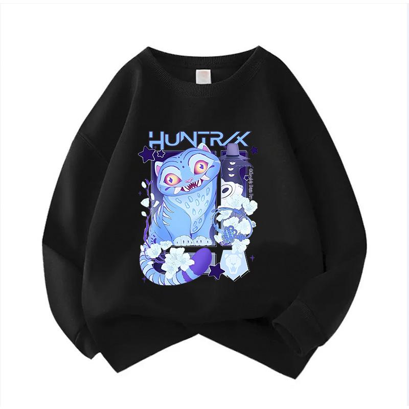 Mikina s kapucí pro děti s kulatým výstřihem Film Unisex Mikiny Manga Dětská Kpop Mikina Dětská Mikina Roztomilá Mikina s tygrem pro kluky a holky