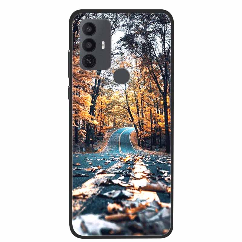 For TCL 30 SE Case Luxury Soft Silicone Protective Animals Phone Cover for TCL 305 306 Case 30SE TPU Funda for TCL30SE Cartoon