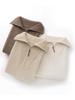 Little He Women's Half-Open Lapel Cashmere Sweater, Cable Knit, Seven-Gauge Thickened Wool, Simple Winter Wear