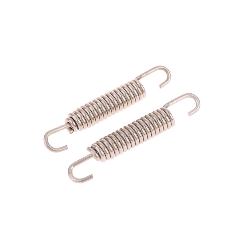 2 Stücke Edelstahl Universal Schalldämpfer Auspuff Quellen Stretch Federhaken Motorrad Auspuffanlage Schalldämpfer Quellen