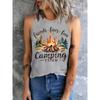 One Piece Friend Campfire Fun Camping Printed Vest