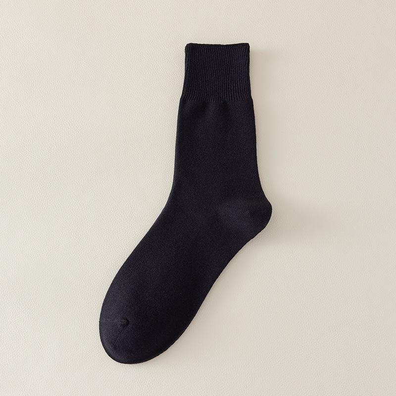 Løstsittende lette bomullslange sokker for menn for seniorer, pluss-størrelse, tynne, midt på leggen, vår/sommer