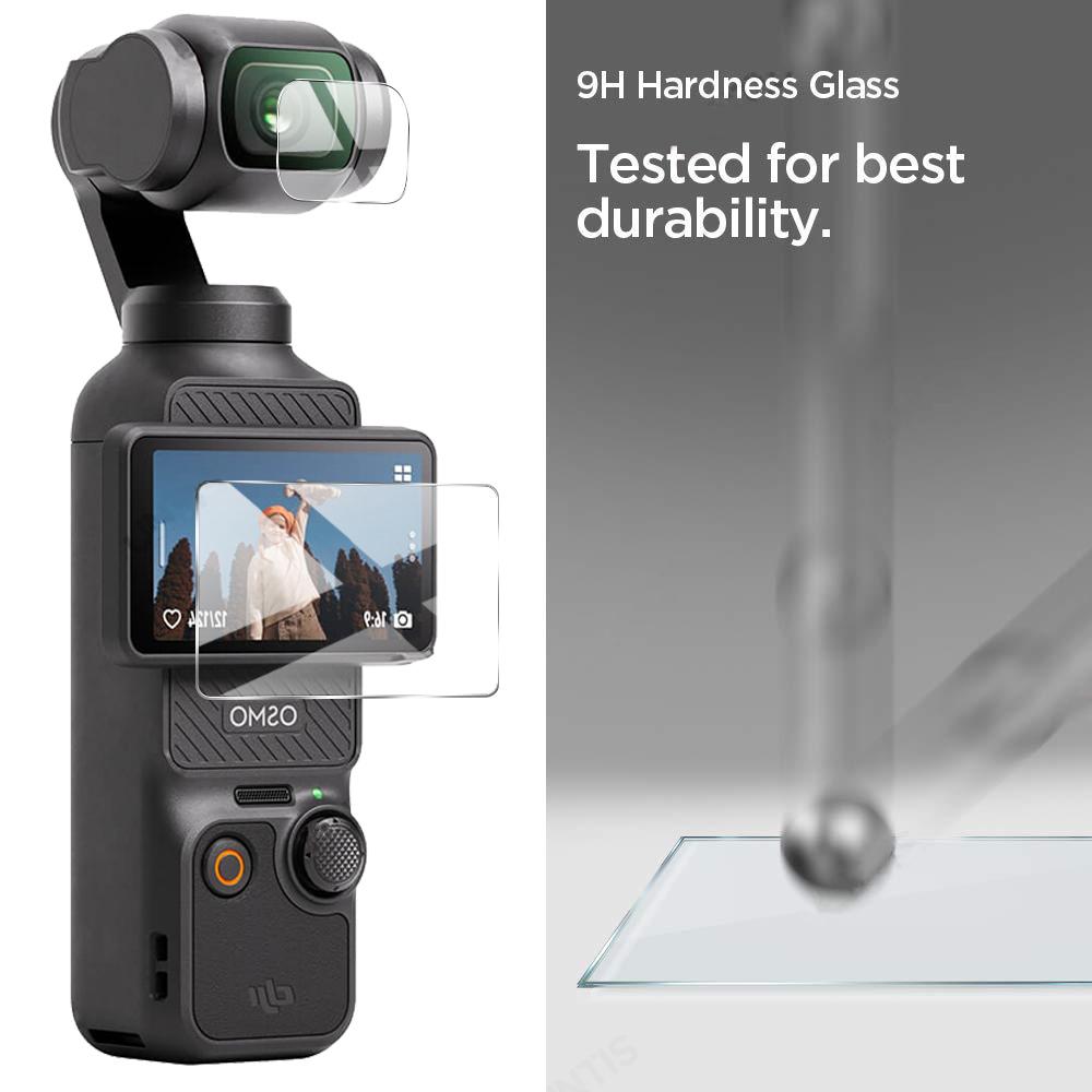 Camera Lens + Screen Tempered Glass For DJI Pocket 3 Hard Clear Anti-Scrach Coverage Film Screen Protector For DJI OSMO Pocket 3