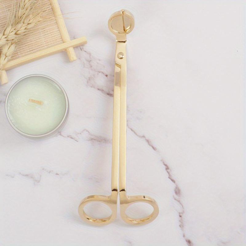 18 cm Kerzendochtschneider, Edelstahl-Kerzenschere, Dochtschneider, runder Kopf, Kerzenkernschere, handgefertigte Werkzeuge