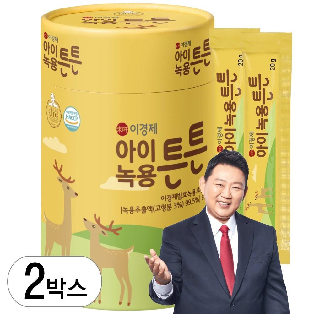Retailer Lee Kyung-je I-Nokyong Teunteun Children's Nutritional Supplement I-Nokyong Jelly Containing Deer Antler Velvet 30 Packs 2 Boxes 30 Servings