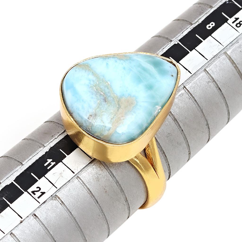 Larimar Gemstone Handmade Silver Jewelry  "10"