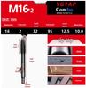 Spiral Tip Cobalt Machine Tap for Stainless Steel, M3-M16