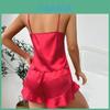 Womens Silklike Sleepwear Set With Spaghetti Top And Shorts For Comfortable Home Wear