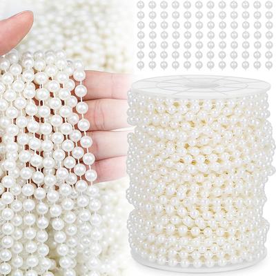 1/2pcs Circular String Plastic Pearl Chain Connecting Beads DIY Decor Handmade Sewing Accessories for Indoor Wedding Party XJM