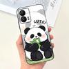 For Motorola Moto G73 5G Phone Case Black Soft Silicone Anti-knock Cover For MotorolaG73 G 73 Capa Panda Rabbit Cat Luxury Capa