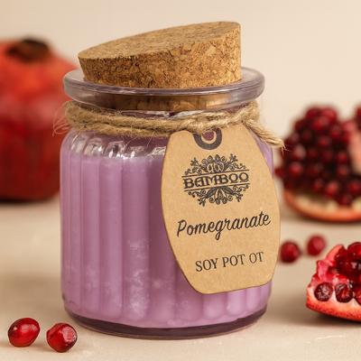 Pomegranate Soy Wax Candles, 2 Pack