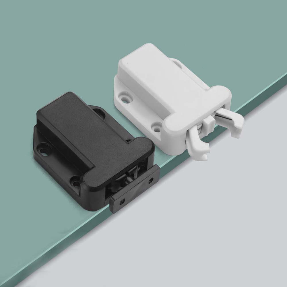 

Меблева фурнітура Спальня Немагнітна Защіпка для меблевих дверей Двері на дотик Замок для ящика Замок для шафи 2PCS чорний