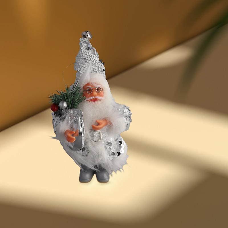 Christmas Home Party Santa Claus Ornaments Exquisite Desktop Bookshelf DIY Festival Supplies