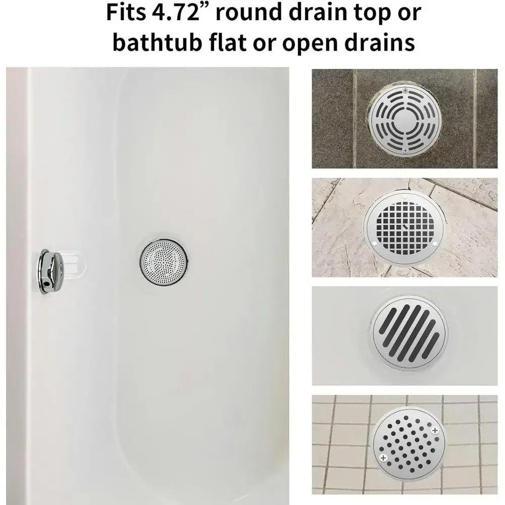 Anti-Clogging Floor Drain Filter Silicone Edging Shower Drain Cover Bathroom Hair Strainer Toilet