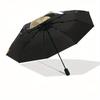 Halloween Bat and Pumpkin Moon Roundel Print Umbrella, Cute Umbrella with Cute Design, Portable 3-Fold Compact Umbrella for Men & Women, Valentine's D