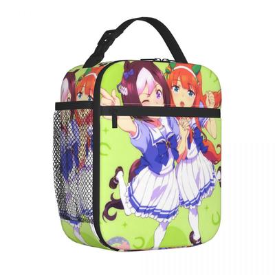 Insulated Lunch Bag Anime Uma Musume Pretty Derby Accessories Food Box INS Trendy Cooler Thermal Lunch Box For Travel