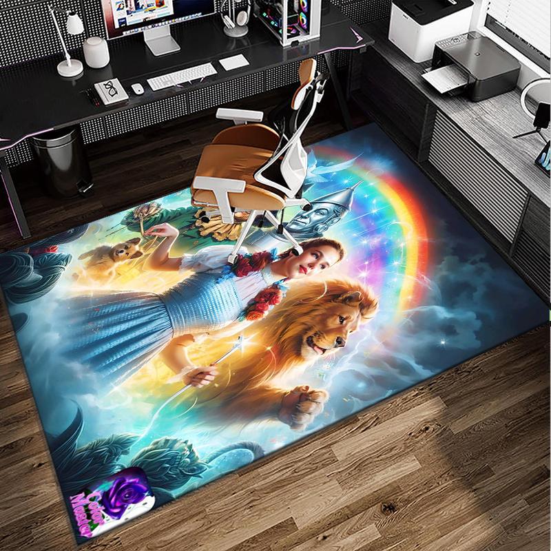 Wonderful Wizard Adventure Office Rug Chair Mat, Game Carpet, Suitable for Front Door, Bedroom, Living Room, Desk, Holiday Gift
