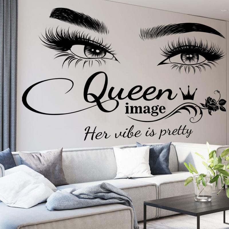 Queen's Image Wall Sticker Living Room Bedroom Background Wall Sticker Sofa Arrangement Background Decorative Sticker