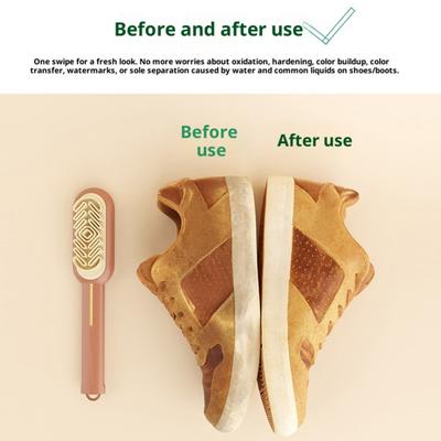 1/2/3Pcs Cleaning Brush Brush with Hard Bristles Double-Sided Shoe Cleaning And Soft Silicone Massage Bumps
