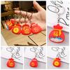 Cartoon Lucky Charm Bag Car Key Chain PVC Dragon Year Cartoon Keyring  Friends Birthday Gifts