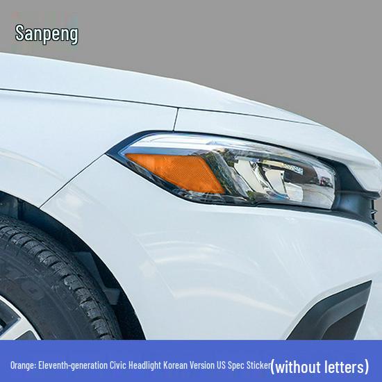 

Совместим с 22 моделями, Декоративная наклейка на фару Civic 11-го поколения для модификации стиля - корейская и американская версии.