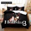 New Hellsing Bedding Set Single Twin Full Queen King Size Bed Set Aldult Kid Bedroom Duvetcover Sets 3D Anime Bed Sheet Set