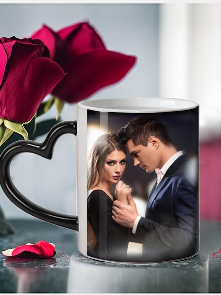 Personalisierte Zaubertassen, individuelle Farbwechseltasse, durch Hitze aktiviert, jedes Bild, Foto oder Text wird auf die Tasse gedruckt, Geschenk zum Muttertag für Papa