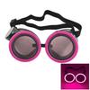 Punk Style LED Glowing Glasses Round Novelty Party Glasses Trendy Luminous Eyewear Club Props