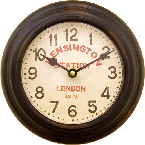 

Akizuki Kensington Station Black Wall Clock, 21.5cm Diameter, Prestige Clock, Round, PSC110B