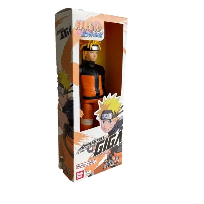 Large Articulated Figure - BANDAI - Anime Heroes - Naruto Shippuden - Anime Heroes Mega Figure 30 Cm - Naruto Uzumaki