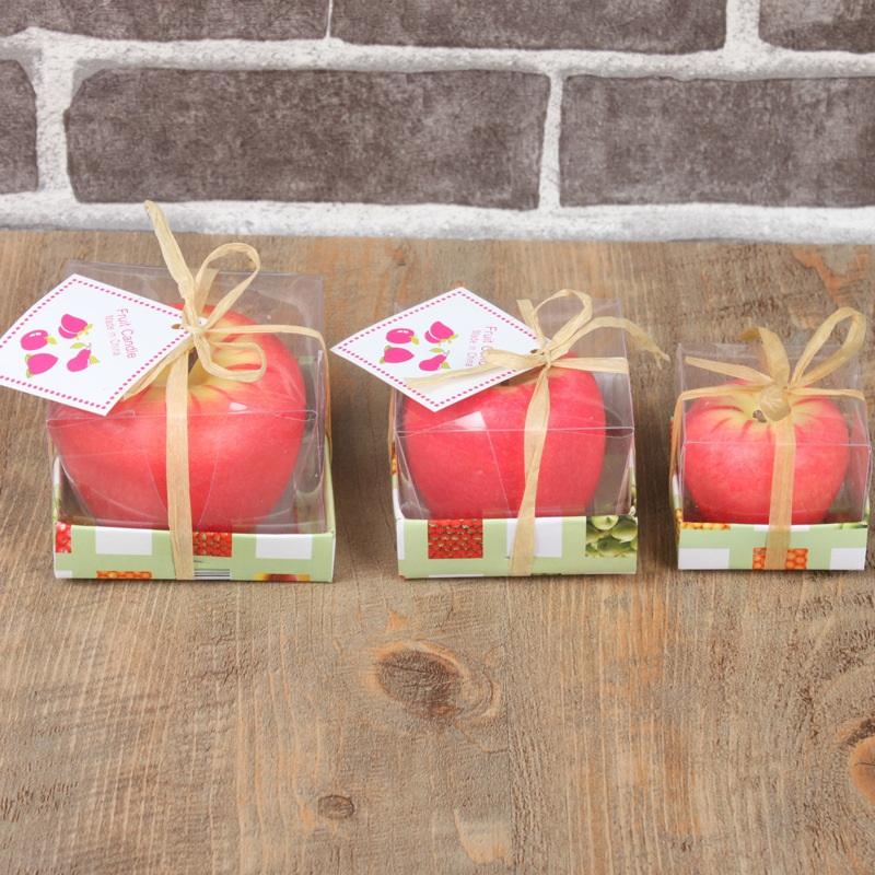 3D Elma Mum Aromaterapi, Noel Hediyesi Ping An Meyvesi Noel Mum Simülasyon Elma Yaratıcı Mum Doğum Günü Hediyesi