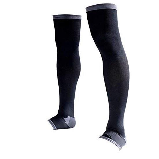Compression Socks Men Slimming Solution Open Toe Knee-High (M-L) Recommended Guest Professor Juntendo University MPTA00020M