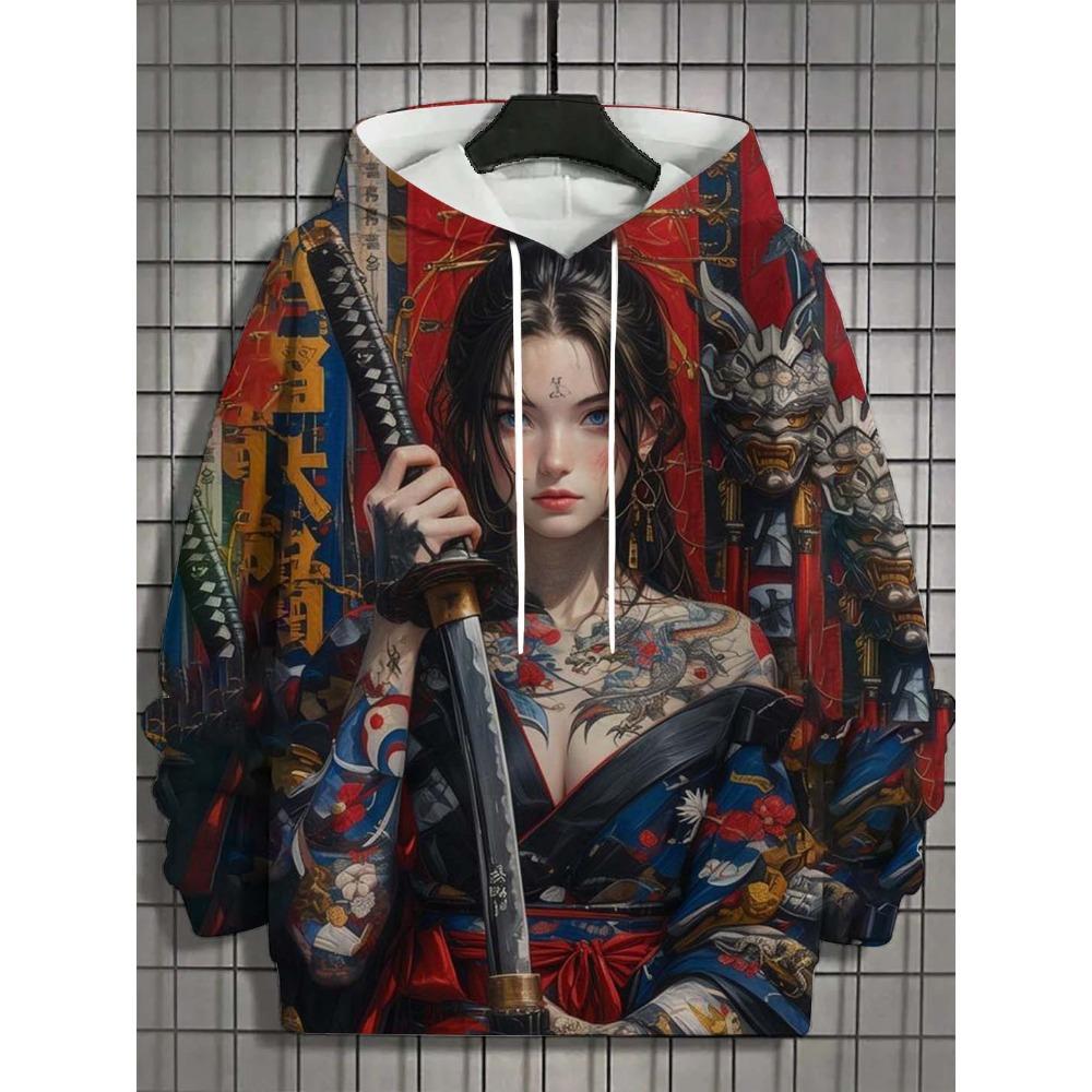 

Men s Hoodie Bad Girl Tattoo Sexy Beauty Pattern 3D Printed Top Spring Autumn New Fashion Casual Hip Hop Neutral Hoodie Tops S