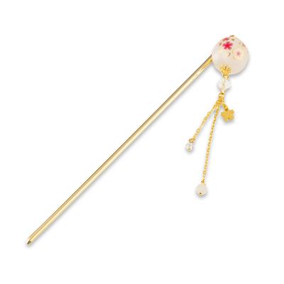Noren Kanzashi Hair Stick Made In Japan Glass Bead Hair Ornament Hair Accessory Hair Arrangement Hairstyle Japanese Style for Adults and Perfect for