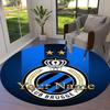 Club Brugge KV Custom Name Round Area Rug,Carpet Rug for Living Room Bedroom Sofa Playroom Decor,Non-slip Floor Mat