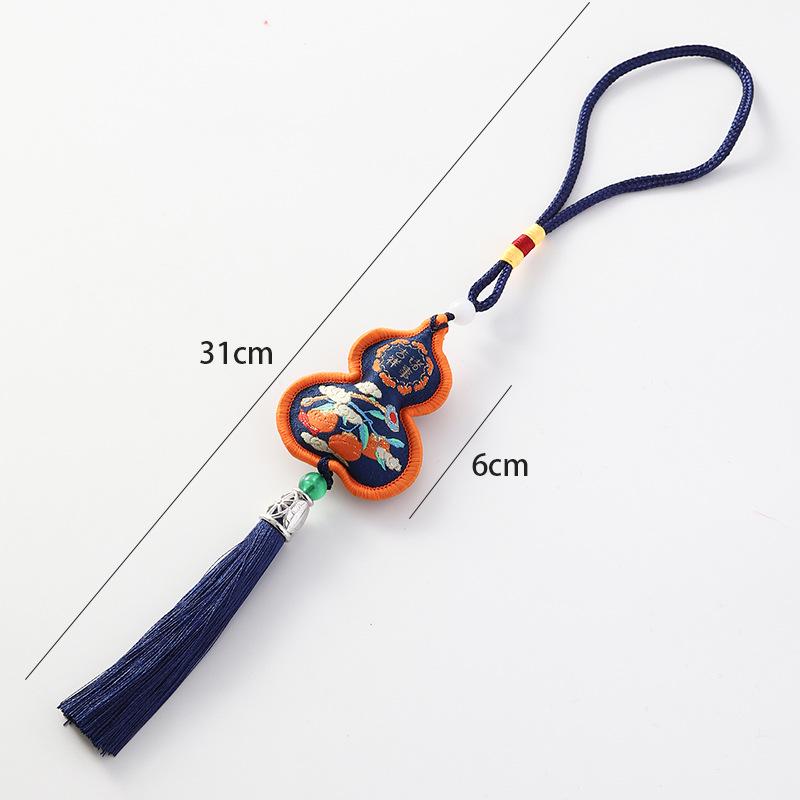 2026 Chinese New Year Metal Bell Pendant Wind Chime - Peace Blessing Ornament