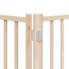 9 Piece Foldable Dog Gate 450 cm Poplar Wood