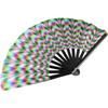 Folding Large Folded Hand Fan Fans with Lights Rainbow Folding Fan  Festival