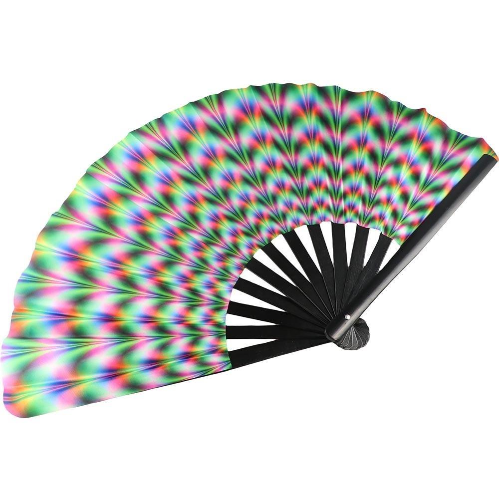 Folding Large Folded Hand Fan Fans with Lights Rainbow Folding Fan  Festival