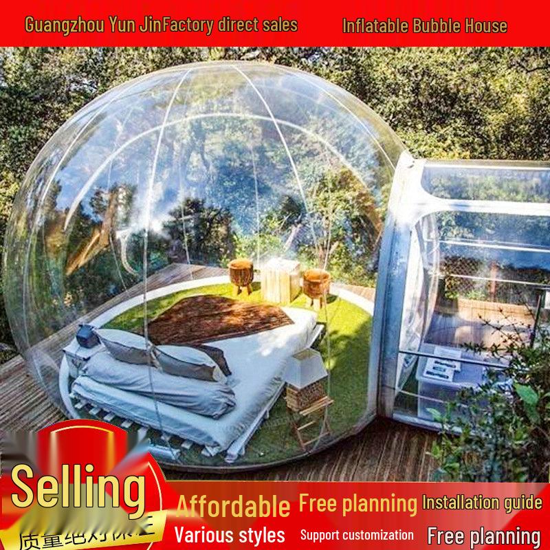 Inflatable Starry Sky Bubble Tent: Transparent Holiday House for Scenic Camping