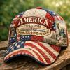 Hot-selling New Product D Digital Printing Retro Flower Curved Brim Baseball Cap Independent Day Sun Hat